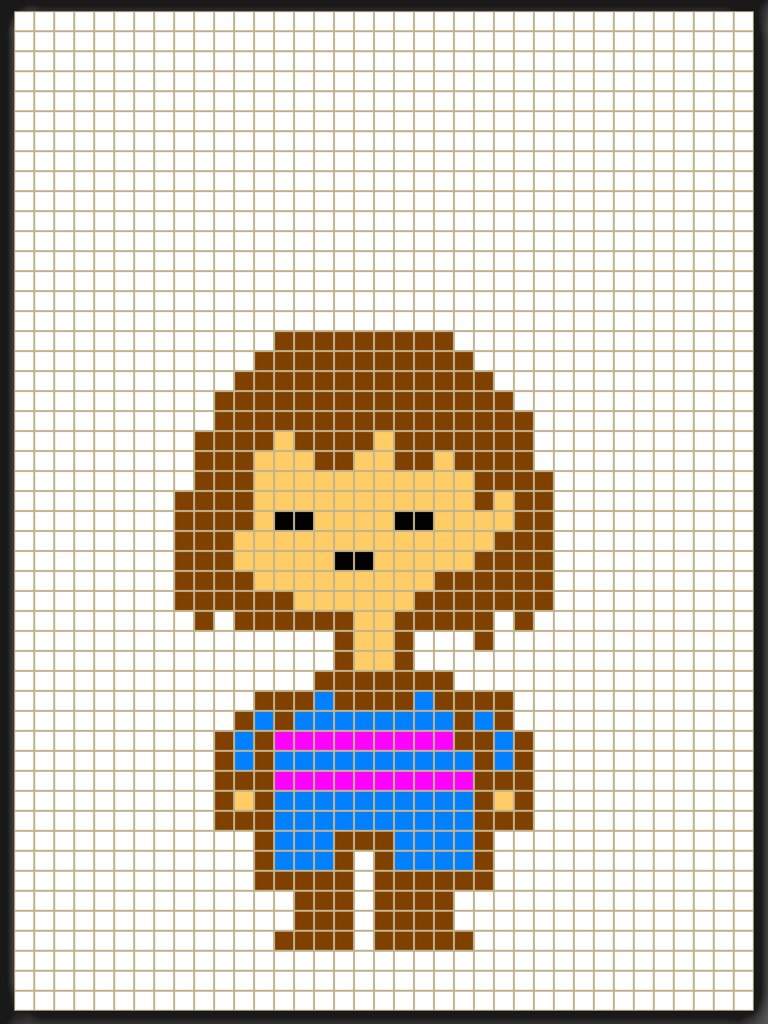 Frisk pixel art.