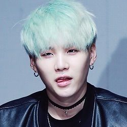 Suga with mint hair | ARMY's Amino