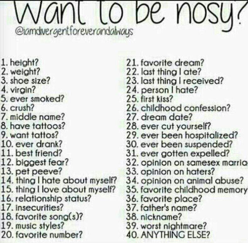 Pick a number and I will surely answer honestly! 