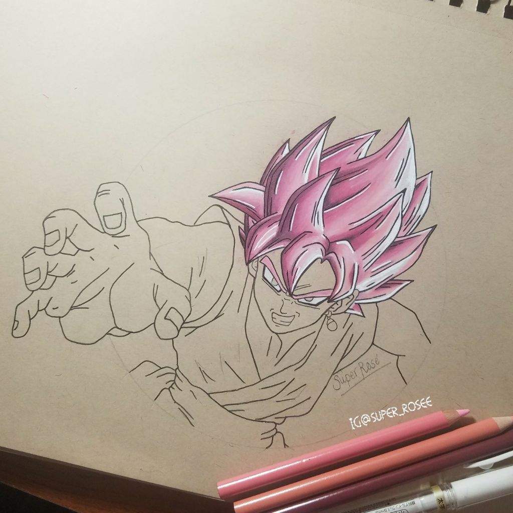 Ssj Rosé Goku Black Drawing Dragonballz Amino 9526