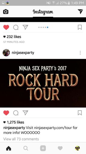 Ninja Sex Party Rock Hard Tour