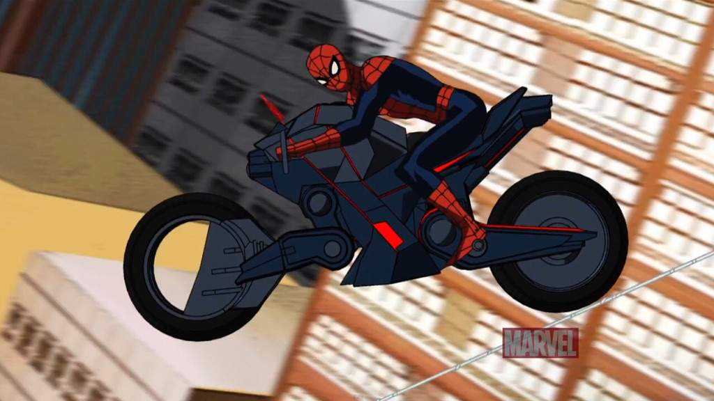 spiderman with spider cycle