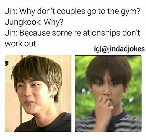 Jin dad jokes😂😂 | ARMY's Amino