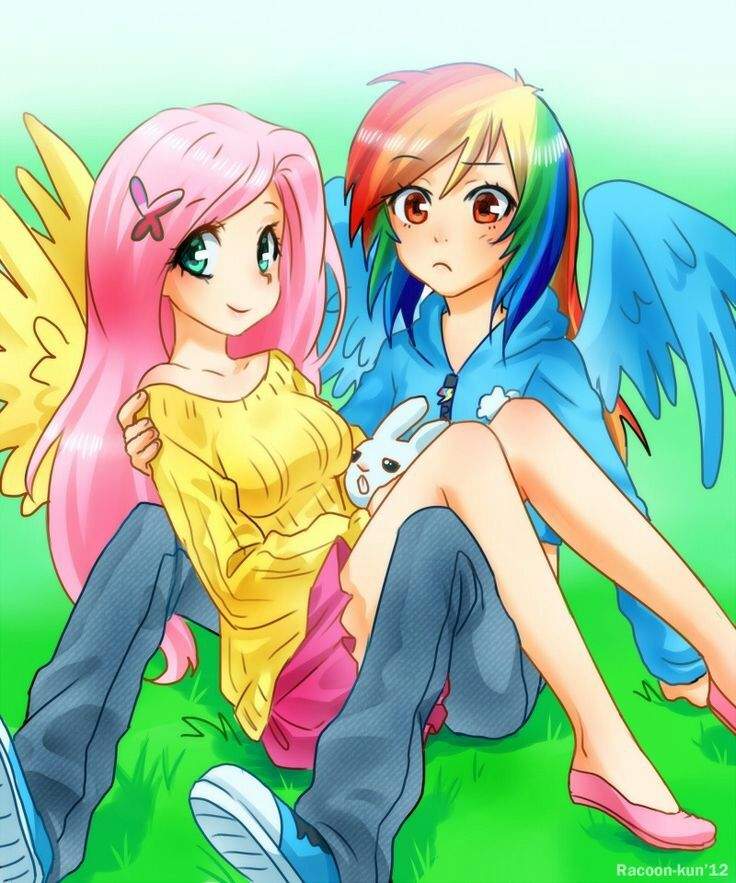 Rainbow Dash X Fluttershy Kiss 4569