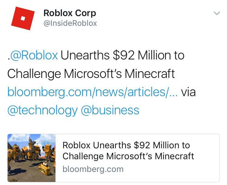 Minecraft Vs Roblox Minecraft Amino - roblox corp at insideroblox twitter