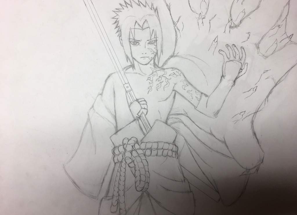 sasuke uchiha curse mark drawings