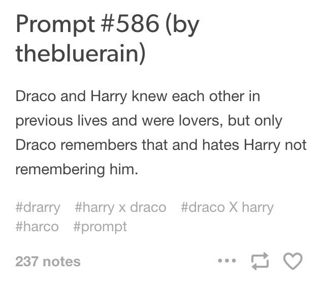 RANDOM DRARRY PROMPTS | Drarry Amino