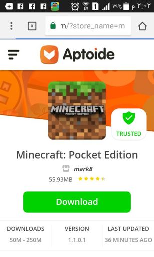 aptoide minecraft pe download