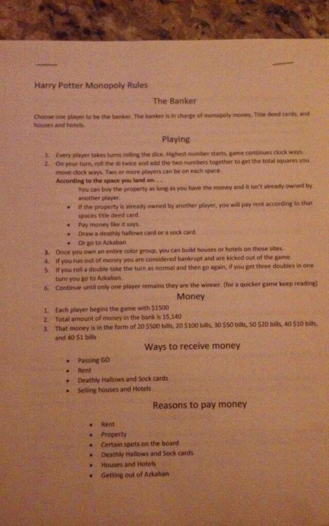 Rules For The I Read Original Rule Book And Altered It This Version Of Game Rules For The I Read Original Rule Book And Altered It This Version Of Game