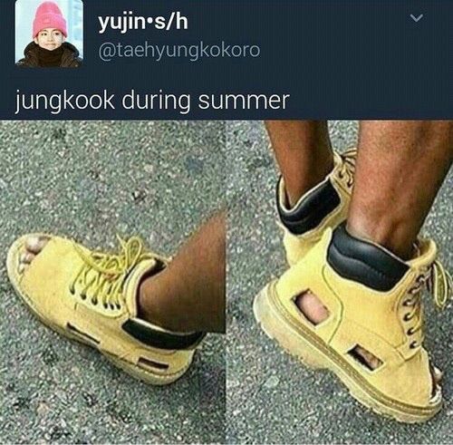 jungkook white shirt timberlands