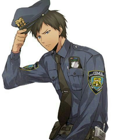 Anime female police officer