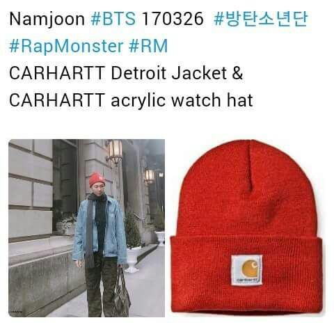 jungkook carhartt beanie