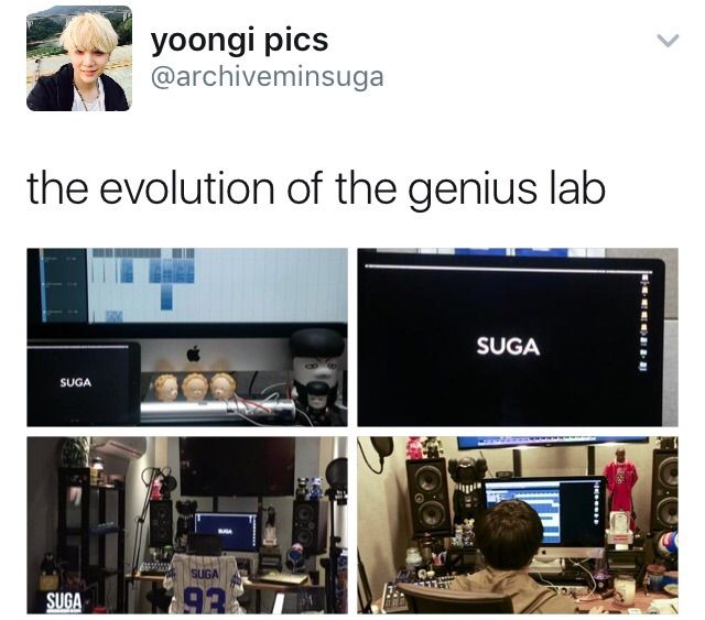 The evolution of Suga's Lab | ARMY's Amino