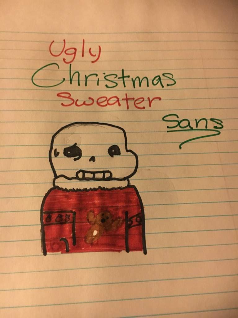 undertale ugly christmas sweater