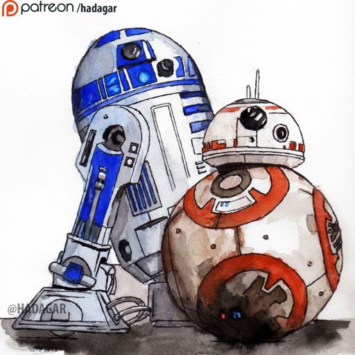 R2D2 - BB8 | Art Amino