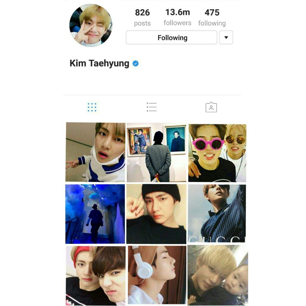 Bts V Instagram