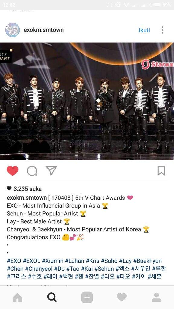 Exo V Chart 2017