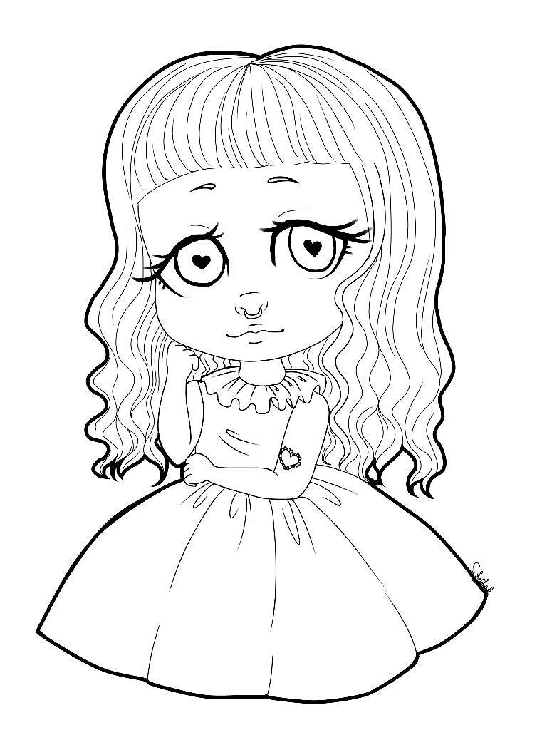Printable Melanie Martinez Coloring Book Pages