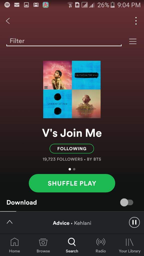 Taetae's playlist on Spotify | Kim Taehyung Amino