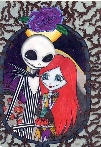 Jack x Sally 💀🎃👻 💕💘 | •Arte Amino• Amino