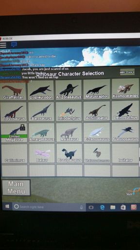 Latest Dinosaur Simulator Amino - how to make a dinosaur selection in roblox games