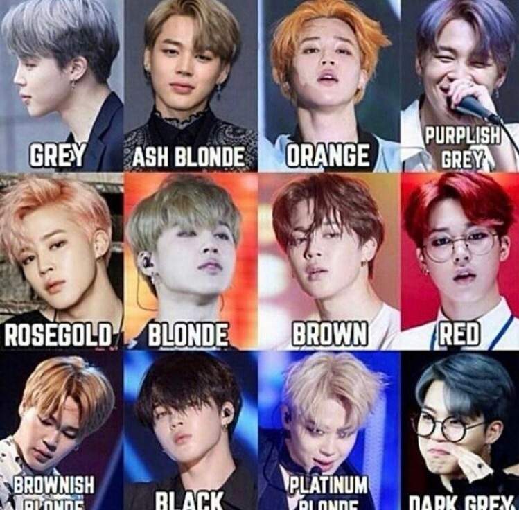 What Color Hair Is Your Favorite On Jimin? 