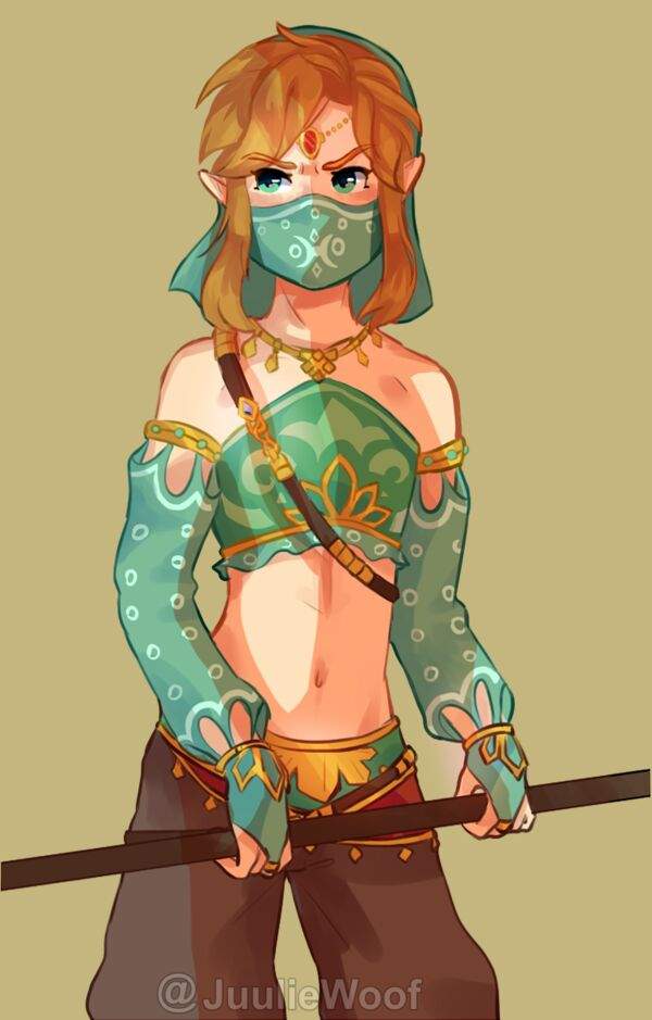 Link's Gerudo Outfit BotW | Zelda Amino