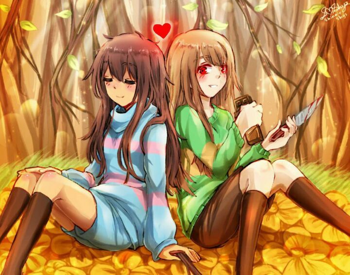 Cute Chara And Frisk Undertale Amino