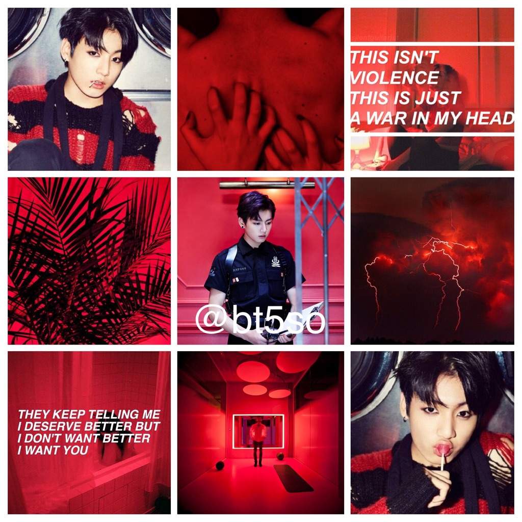 BTS RED AESTHETICS | BTS ARMY's Moodboards Amino