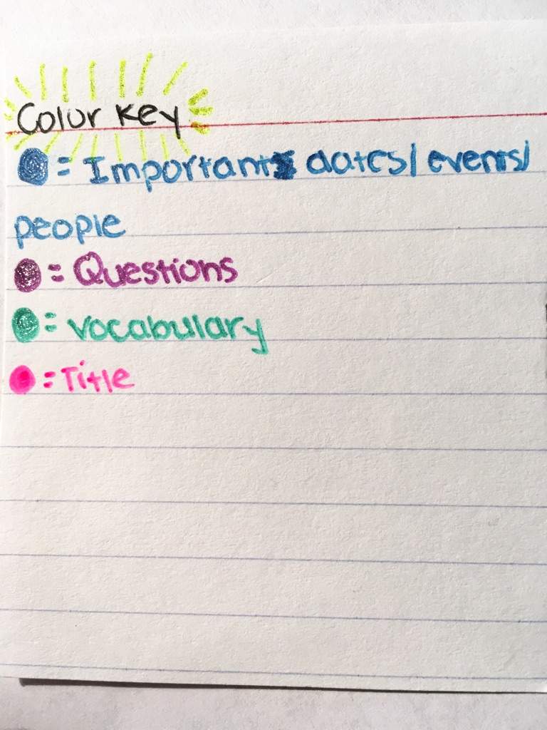 Tips on color coding your notes | School Amino