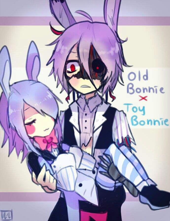 Withered Bonnie x Toy Bonnie.