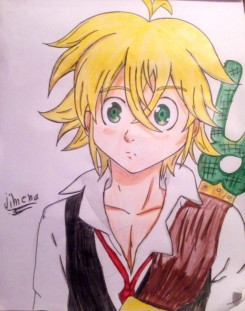 Dibujo De Meliodas (Nanatsu No Taizai) | •Anime• Amino