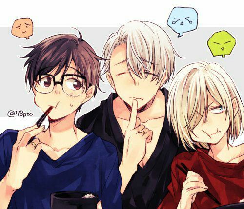 Unas imágenes de Víctor, Yuri y Yurio | Yuri On Ice Amino