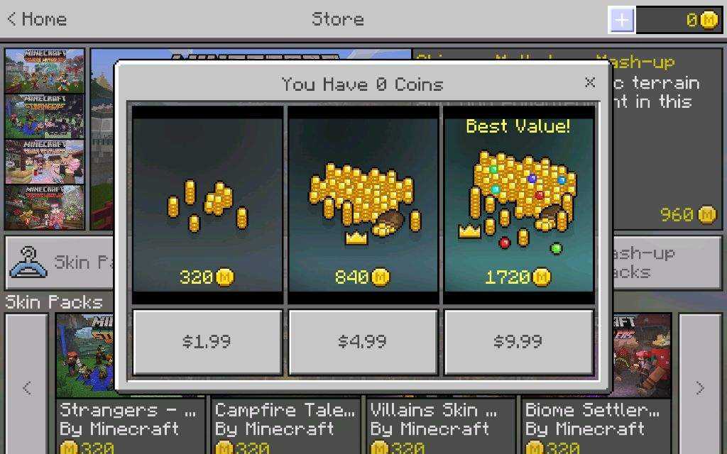 buy minecraft coins