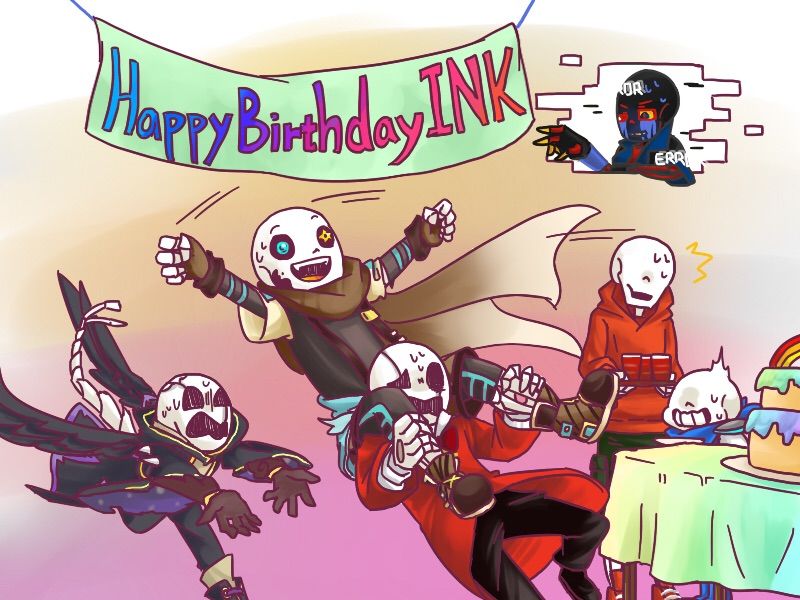 Today Is Ink Sans Official Birthday And Mine Is Next Week Virtual Space Amino