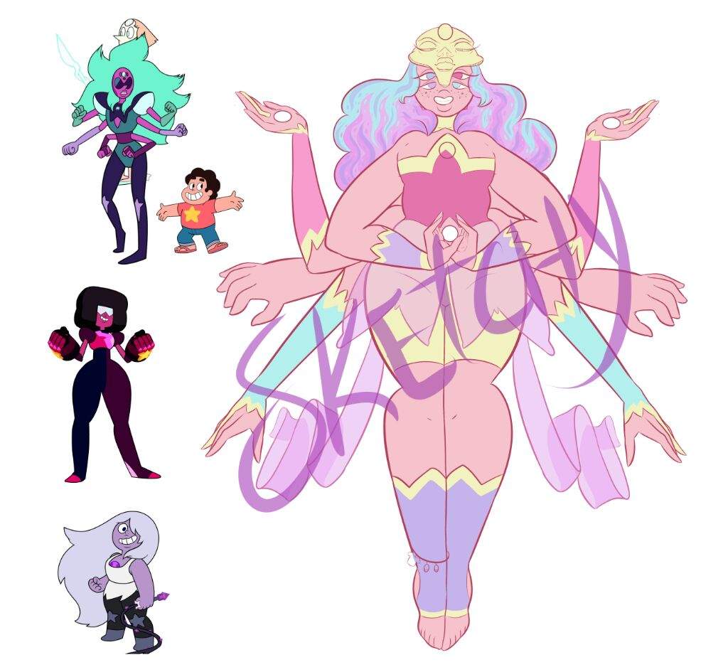 FanArt Fusion Friday 9: Angel Aura Quartz | Steven Universe Amino