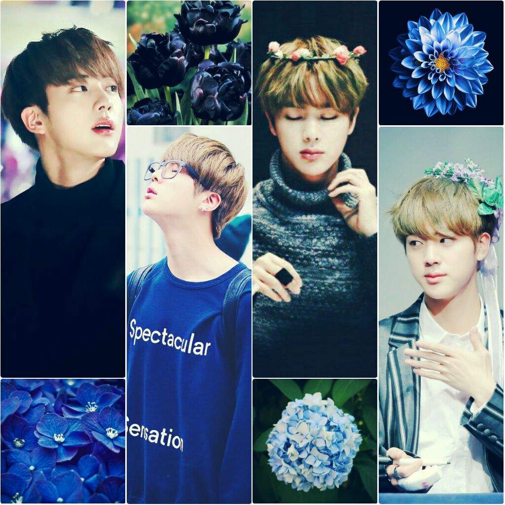 Jin Aesthetic (Blue + Black) | BTS Aesthetics ™ Amino