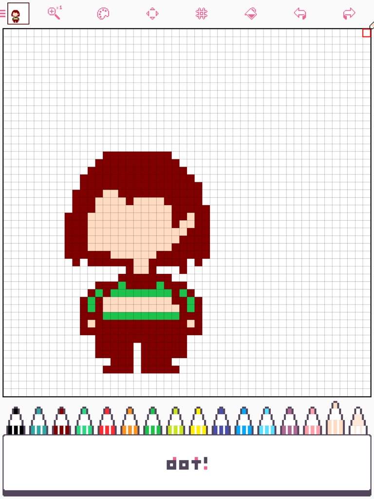 Chara pixel art | Undertale Amino