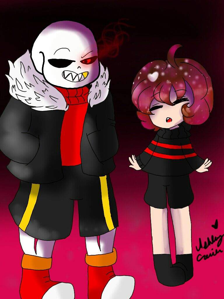 Underfell Sans and Frisk | Underfell Universe Amino