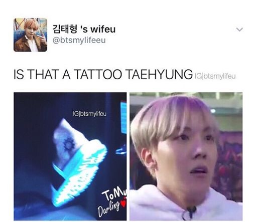 Tae got a tattoo????😳😱 | Kim Taehyung Amino