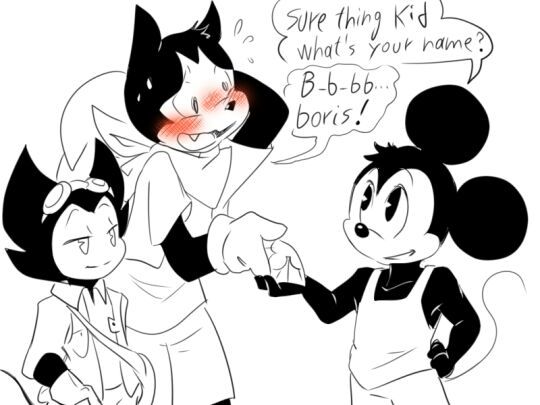 Did Boris get the autograph from Mickey? | Bendy and the Ink Machine Amino