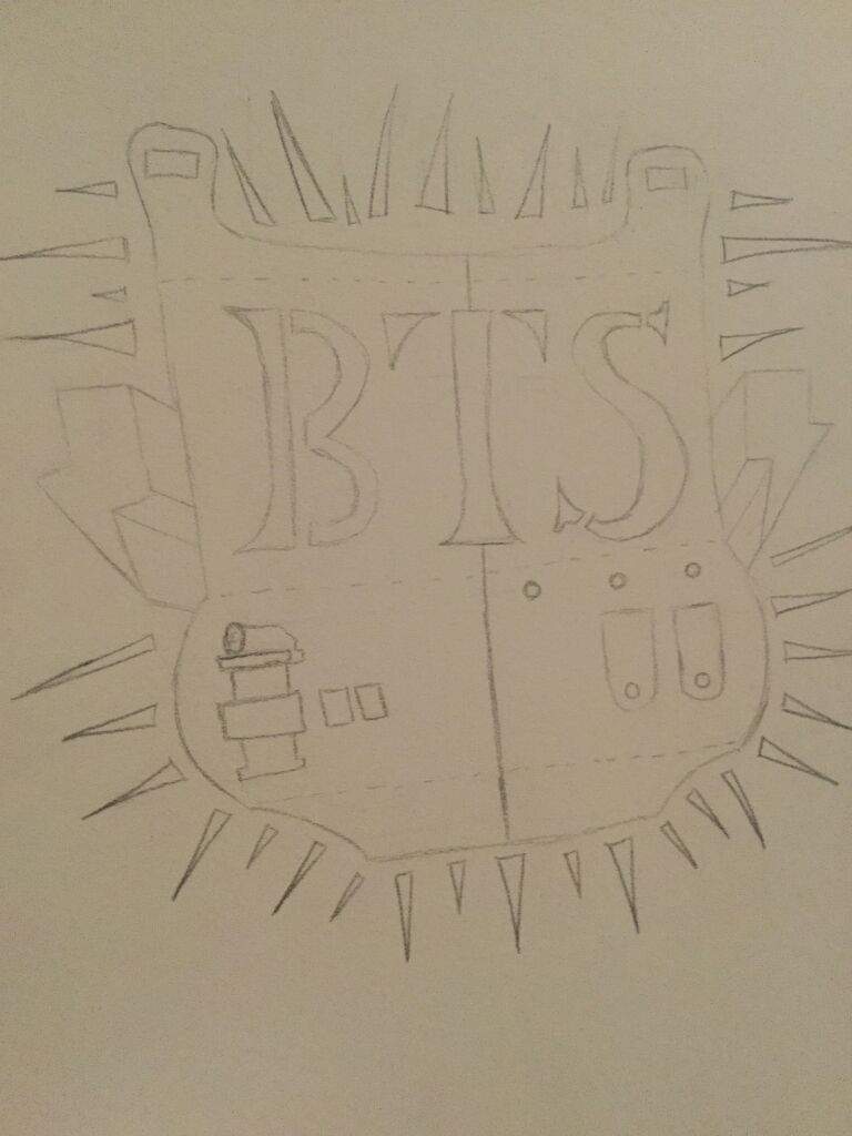 Bts logo fan art! | Kpop FanArt Amino