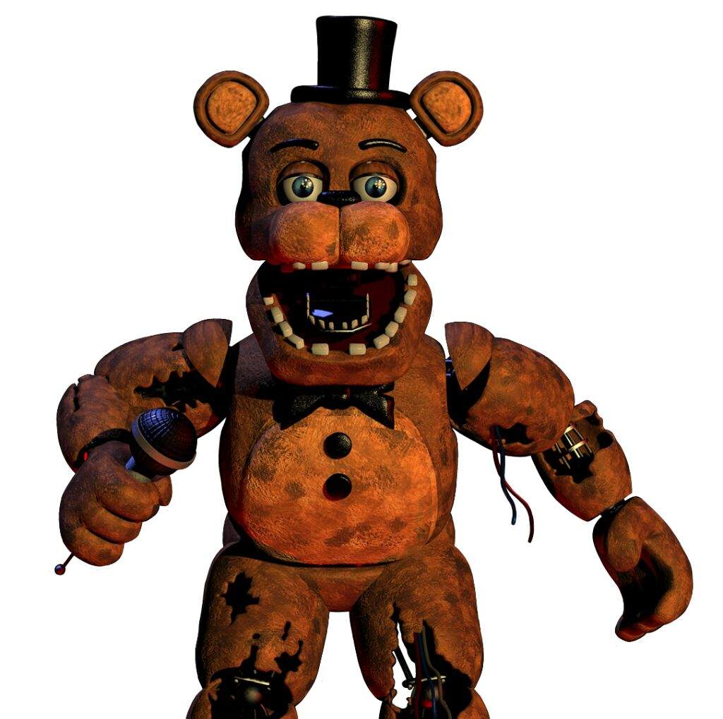Withered Freddy (merchandise render full body) .