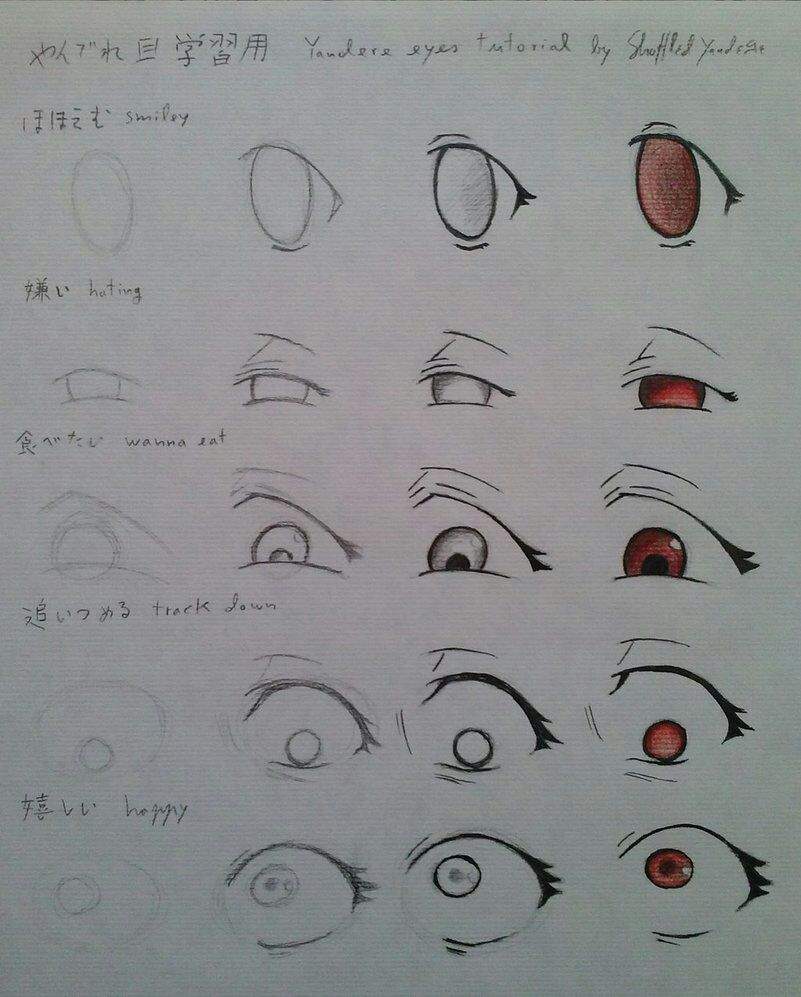 How drawing yandere eye 👀🔪 | Kawaii Amino Amino