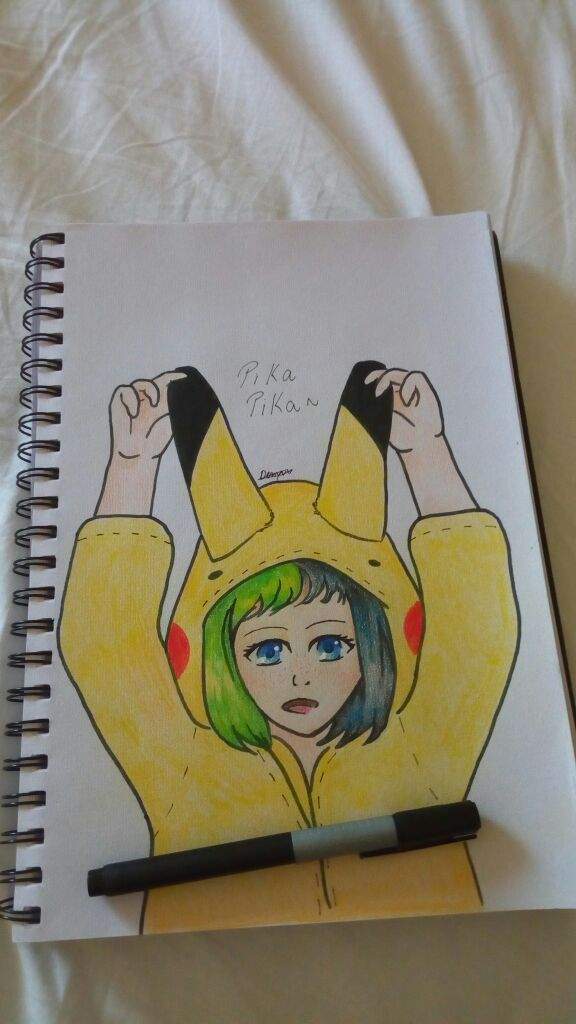 Pikachu girl drawing! ~ | Drawing Amino