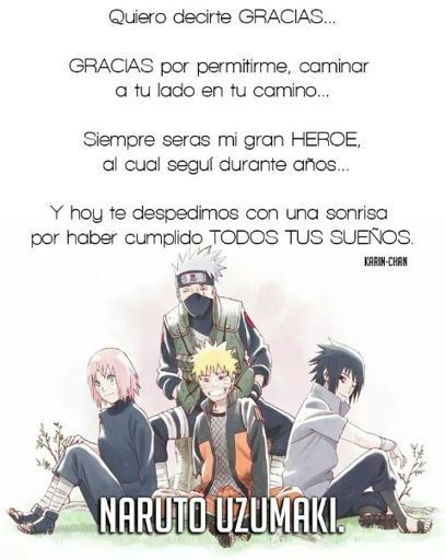 Gracias Naruto | •Anime• Amino