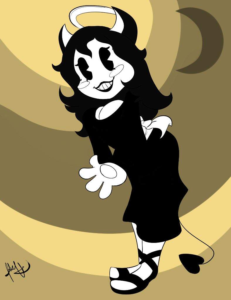 Bendy and the ink machine alice angel lines - zikgrupo