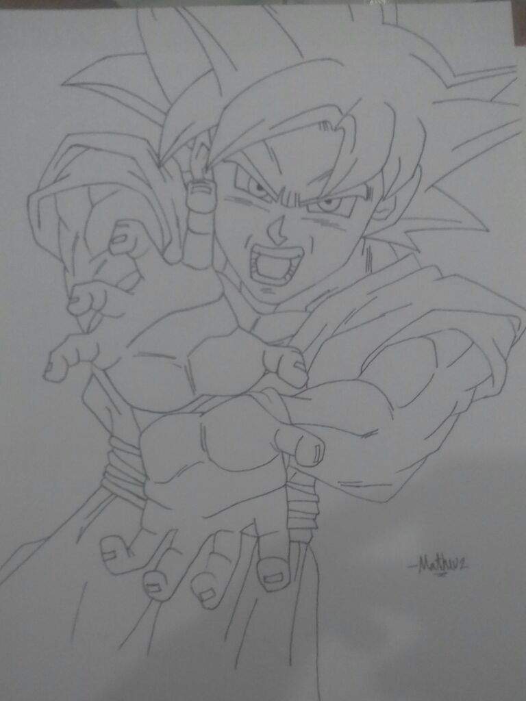 Goku SSGod - DBS Drawing | DragonBallZ Amino