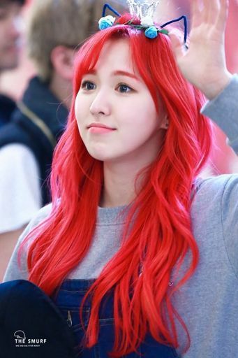 smurf with red hair