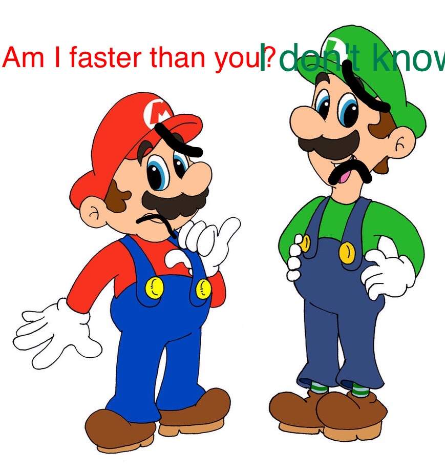 Is Luigi Faster Than Mario Mario Amino